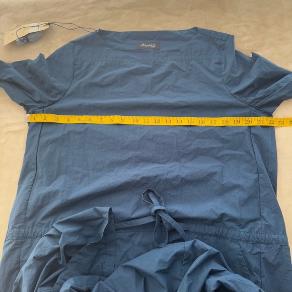 NWT Bergfabel Mara Midi Dress 44 in Deep Blue Italian Made Designer Large - Picture 11 of 12